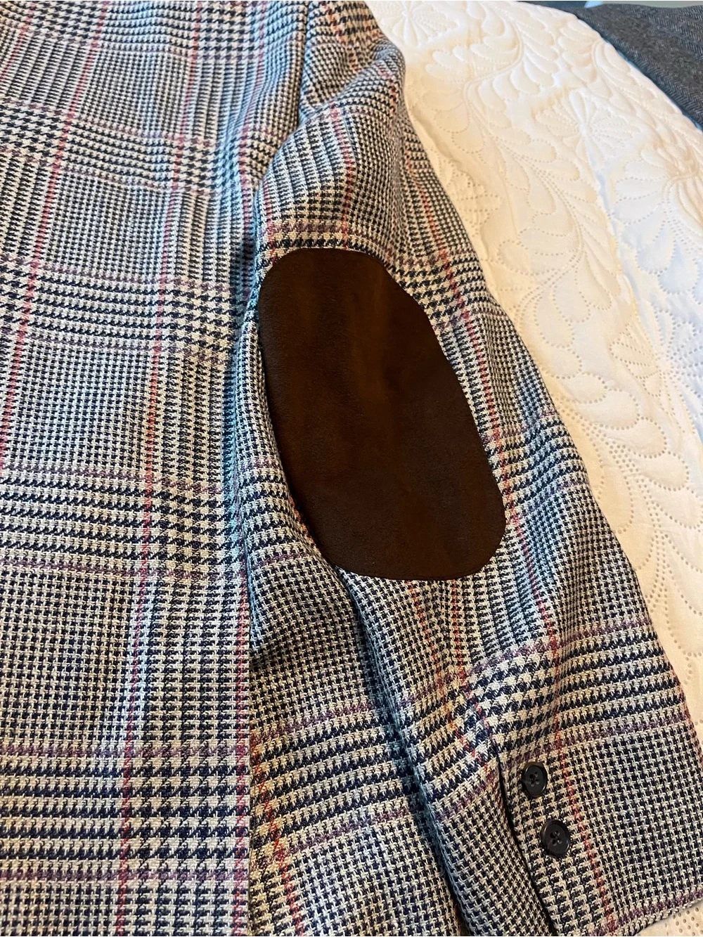 Brooks Brothers Glen Plaid Blazer in Black, Brown & Red Windowpane
